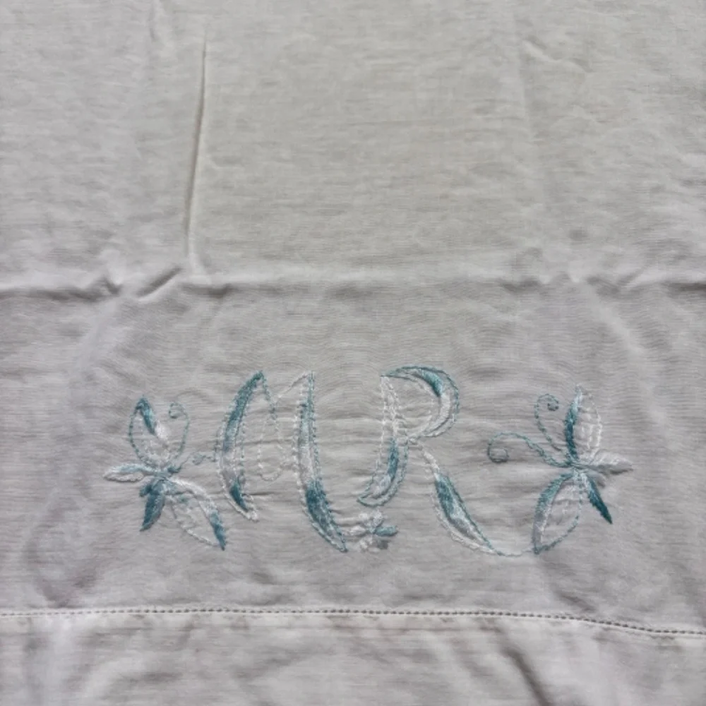 Vintage embroidered blue 